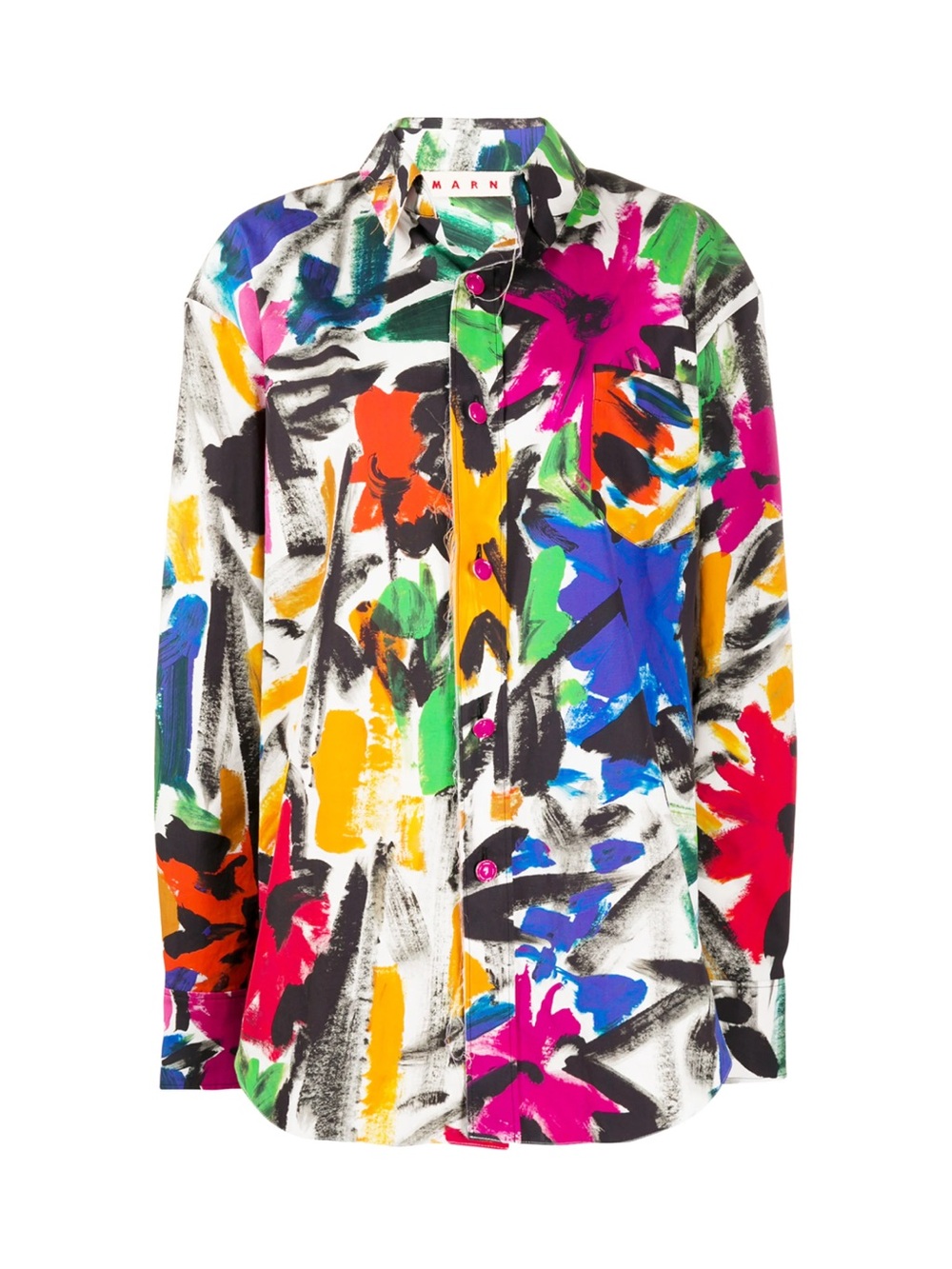 Marni Brush Stroke print Shirt